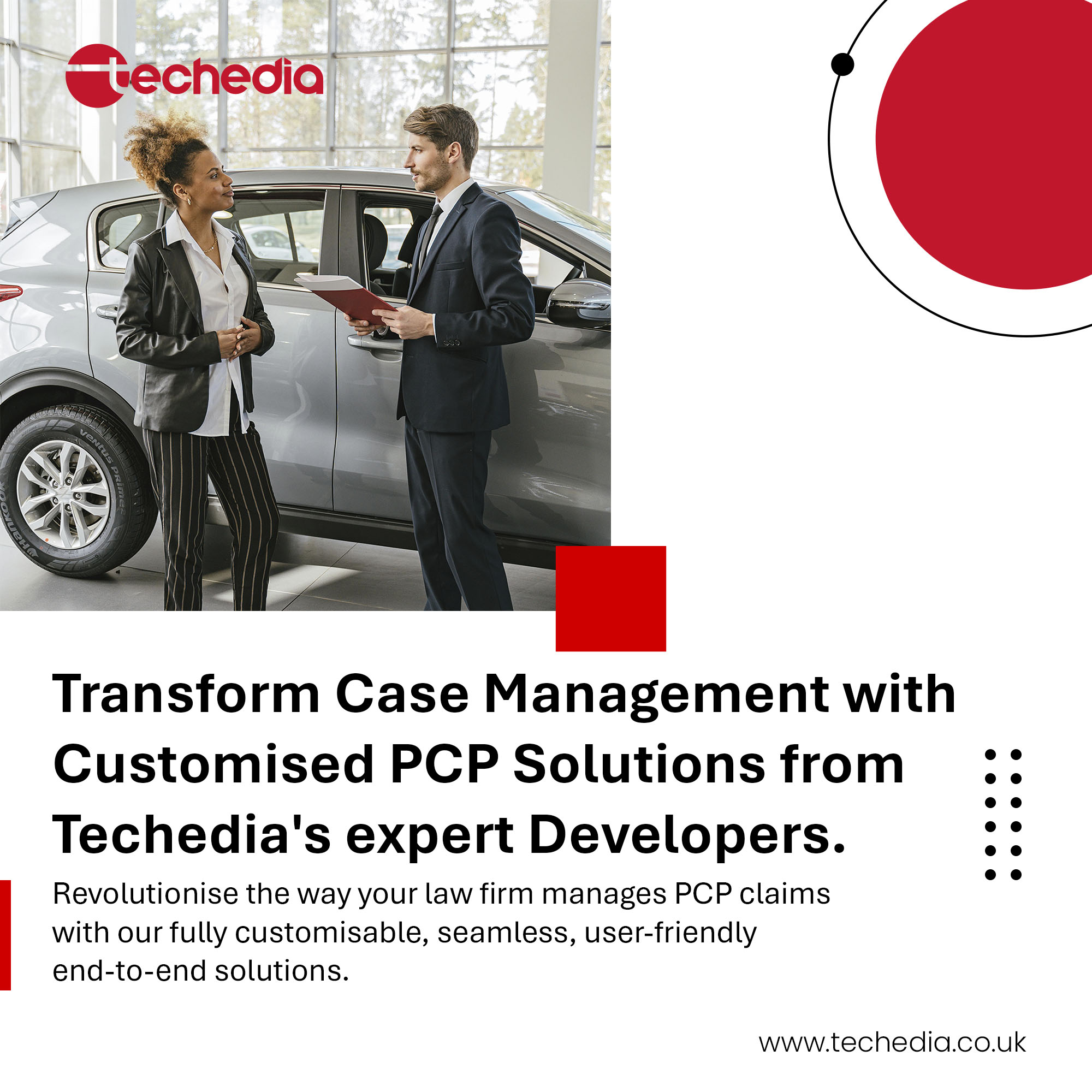 Tranform Your Case Management with Customised PCP Solutions from Techedia&#8217;s Expert Developers.